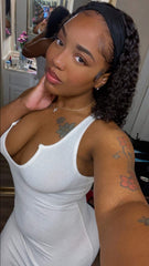 Tight Curly Headband Wig