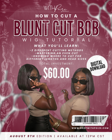 BLUNT CUT BOB WIG TUTORIAL